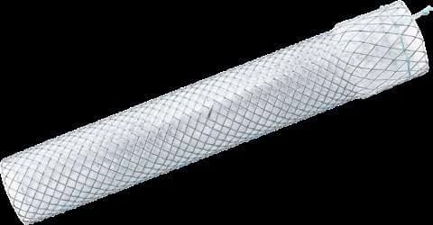 Taewoong Niti-S CONIO esophageal stent, covered braided mesh with flared ends